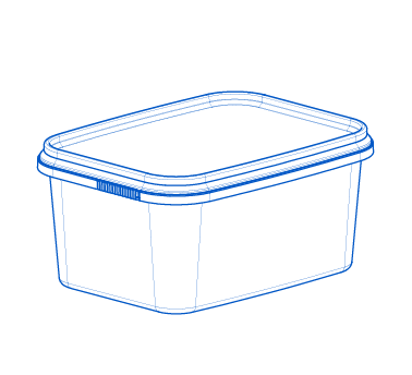 Rectangular containers